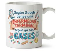 MUGFFINS taza graciosa medico con frase según yo son gases en Español | regalo divertido médico, doctor, doctora, médica, medicina, hospital, cumpleaños, amigo invisible, navidad | medicina v1