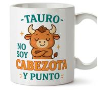 MUGFFINS Taza Horóscopo Tauro Graciosa Con Frase "No Soy Cabezota Y Punto" En Español Regalo Divertida Para Regalar Signo Del Zodiaco | Zodiaco Humor V1