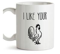 MUGFFINS Taza/Mug - Me Gusta tu Paquete - Regalo Original y Divertido para Novio o Amigos (EN INGLÉS) - Taza de café para el Desayuno - 350 ml de cerámica