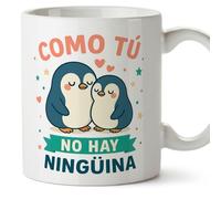 MUGFFINS taza mujer graciosa Como tú no hay ningüina en Español | regalo novia divertido, aniversario, romántico, amor, capibaras, esposa, regalos San Valentín | 330 Ml 11 oz | Pareja v1