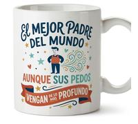 MUGFFINS taza papa con frase vengan de lo más profundo en Español | regalo padre divertido | regalos cumpleaños padre graciosos | 330 Ml 11 oz | navidad | progenitores v1