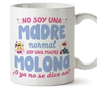 MUGFFINS Taza para Madre - Madre Molona No Normal - 11 oz / 330 ml - Regalo Original y Divertido en Español