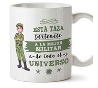 MUGFFINS Taza Soldado Mujer (Mejor del Universo) - Regalos Originales y Divertidos de Carrera Militar