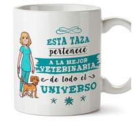 MUGFFINS Taza Veterinaria (Mejor del Universo) - Regalos Originales y Divertidos de Veterinaria