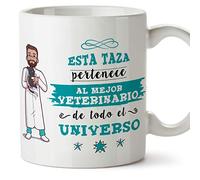 MUGFFINS Taza Veterinario (Mejor del Universo) - Regalos Originales y Divertidos de Veterinaria
