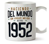 MUGFFINS Tazas 1952 Cumpleaños - En Español - Haciendo del Mundo un Lugar Mejor - 11 oz / 330 ml - Regalo original y divertido