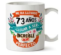 MUGFFINS Tazas 73 Cumpleaños - En Español - Me ha llevado 73 años llegar a ser increíble - 11 oz - Regalo original y divertido