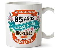 MUGFFINS Tazas 85 Cumpleaños - En Español - Me ha llevado 85 años llegar a ser increíble - 11 oz - Regalo original y divertido