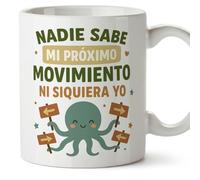 MUGFFINS tazas originales para regalar | Nadie sabe mi próximo movimiento, ni siquiera yo en Español | tazas divertidas para regalar 330 Ml 11 oz | cerámica | regalo amigas | graciosas ego v1