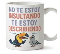 MUGFFINS tazas originales para regalar | No te estoy insultando, te estoy describiendo en Español | tazas divertidas para regalar, humor borde, 330 Ml 11 oz | graciosas ego v2