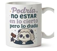 MUGFFINS tazas originales para regalar | Podría no estar en lo cierto pero lo dudo en Español | tazas divertidas para regalar | 330 Ml 11 oz | cerámica | graciosas ego v2