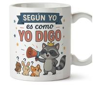 MUGFFINS tazas originales para regalar | Según yo es como yo digo en Español | tazas divertidas para regalar | 330 Ml 11 oz | cerámica | graciosas ego v1