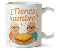 MUGFFINS tazas para abuelos y abuelas con frase | regalos para abuelos y abuelas divertidos| cumpleaños, navidad | ¿Tienes hambre? en Español | Abuelitos v1
