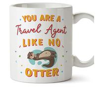 MUGFFINS Tazas para AGENTE DE VIAJES - En Inglés - You Are Like No Otter - 11 oz / 330 ml - Regalo original y divertido