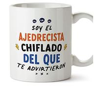 MUGFFINS Tazas para AJEDRECISTA hombre - En Español - Todos te advirtieron - 11 oz / 330 ml - Regalo original y divertido