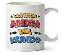 MUGFFINS Tazas para AMIGA - En Español - Mejor del Mundo! - 11 oz / 330 ml - Regalo original y divertido
