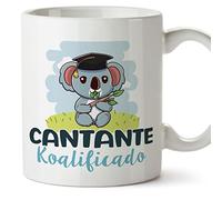 MUGFFINS Tazas para CANTANTE hombre - En Español - Koalificado/koalificada - 11 oz / 330 ml - Regalo original y divertido