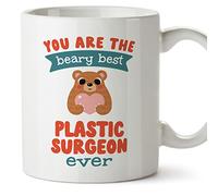 MUGFFINS Tazas para CIRUJANA PLÁSTICA - En Inglés - You Are the Beary Best - 11 oz / 330 ml - Regalo original y divertido