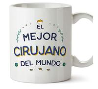 MUGFFINS Tazas para CIRUJANO hombre - En Español - Mejor del Mundo - 11 oz / 330 ml - Regalo original y divertido
