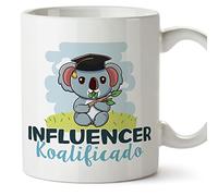 MUGFFINS Tazas para INFLUENCER hombre - En Español - Koalificado/koalificada - 11 oz / 330 ml - Regalo original y divertido