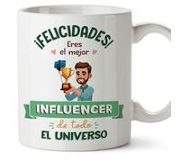 MUGFFINS Tazas para INFLUENCER hombre - En Español - Mejor Universo Trofeo - 11 oz / 330 ml - Regalo original y divertido