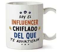 MUGFFINS Tazas para INFLUENCER hombre - En Español - Todos te advirtieron - 11 oz / 330 ml - Regalo original y divertido
