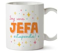 MUGFFINS Tazas para JEFA mujer - En Español - Soy estupendo! - 11 oz / 330 ml - Regalo original y divertido
