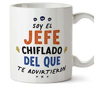 MUGFFINS Tazas para JEFE hombre - En Español - Todos te advirtieron - 11 oz / 330 ml - Regalo original y divertido