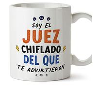MUGFFINS Tazas para JUEZ hombre - En Español - Todos te advirtieron - 11 oz / 330 ml - Regalo original y divertido