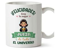 MUGFFINS Tazas para JUEZA mujer - En Español - Mejor Universo Trofeo - 11 oz / 330 ml - Regalo original y divertido