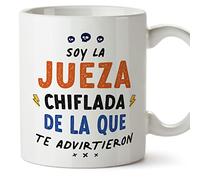 MUGFFINS Tazas para JUEZA mujer - En Español - Todos te advirtieron - 11 oz / 330 ml - Regalo original y divertido