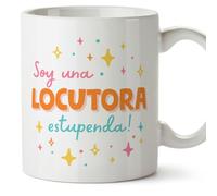 MUGFFINS Tazas para LOCUTORA mujer - En Español - Soy estupendo! - 11 oz / 330 ml - Regalo original y divertido