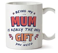 MUGFFINS Tazas para MADRE/MAMÁ - En Inglés - I'm the only gift you need - 11 oz / 330 ml - Regalo original y divertido
