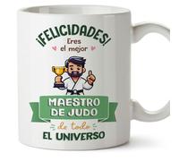 MUGFFINS Tazas para MAESTRO DE JUDO hombre - En Español - Mejor Universo Trofeo - 11 oz / 330 ml - Regalo original y divertido