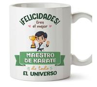 MUGFFINS Tazas para MAESTRO DE KARATE hombre - En Español - Mejor Universo Trofeo - 11 oz / 330 ml - Regalo original y divertido