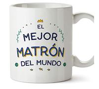 MUGFFINS Tazas para MATRONA hombre - En Español - Mejor del Mundo - 11 oz / 330 ml - Regalo original y divertido