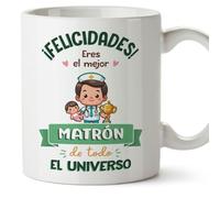 MUGFFINS Tazas para MATRONA hombre - En Español - Mejor Universo Trofeo - 11 oz / 330 ml - Regalo original y divertido