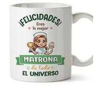 MUGFFINS Tazas para MATRONA mujer - En Español - Mejor Universo Trofeo - 11 oz / 330 ml - Regalo original y divertido