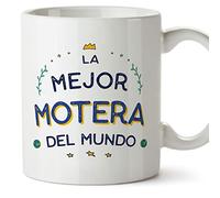 MUGFFINS Tazas para MOTERA mujer - En Español - Mejor del Mundo - 11 oz / 330 ml - Regalo original y divertido