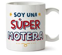 MUGFFINS Tazas para MOTERA mujer - En Español - Soy Súper - 11 oz / 330 ml - Regalo original y divertido