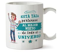 MUGFFINS Tazas para NIETO - En Español - Mejor Familia del Universo - 11 oz / 330 ml - Regalo original y divertido