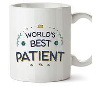 MUGFFINS Tazas para PACIENTE - En Inglés - World's Best - 11 oz / 330 ml - Regalo original y divertido