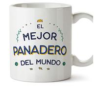 MUGFFINS Tazas para PANADERO hombre - En Español - Mejor del Mundo - 11 oz / 330 ml - Regalo original y divertido