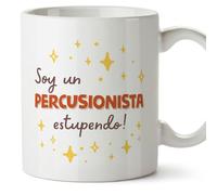 MUGFFINS Tazas para PERCUSIONISTA hombre - En Español - Soy estupendo! - 11 oz / 330 ml - Regalo original y divertido