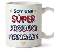 MUGFFINS Tazas para PRODUCT MANAGER mujer - En Español - Soy Súper - 11 oz / 330 ml - Regalo original y divertido