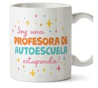 MUGFFINS Tazas para PROFESORA DE AUTOESCUELA mujer - En Español - Soy estupendo! - 11 oz / 330 ml - Regalo original y divertido