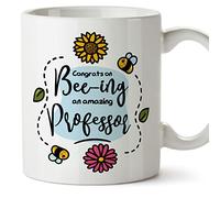 MUGFFINS Tazas para PROFESORA - En Inglés - Thanks For Beeing Amazing - 11 oz / 330 ml - Regalo original y divertido