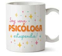 MUGFFINS Tazas para PSICÓLOGA mujer - En Español - Soy estupendo! - 11 oz / 330 ml - Regalo original y divertido