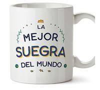 MUGFFINS Tazas para SUEGRA - En Español - El Mejor del Mundo - 11 oz / 330 ml - Regalo original y divertido