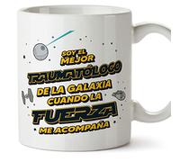 MUGFFINS Tazas para TRAUMATÓLOGO hombre - En Español - Mejor de la Galaxia Cuando Fuerza me Acompaña - 11 oz / 330 ml - Regalo original y divertido